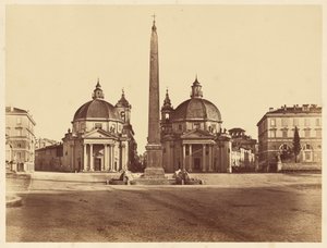 Ansicht der Piazza del Popolo
