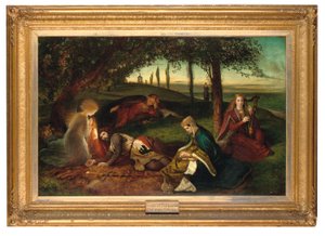 Der Sancgreall, König Artus geheilt von seiner schweren Wunde