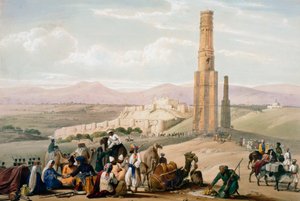 Festung und Zitadelle von Ghanzi, Erster Anglo-Afghanischer Krieg, 1838-1842, um 1850 von James Atkinson