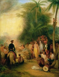 Suttee oder Witwenopfer Verbrennung von James Atkinson