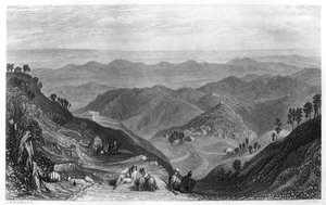 Mussoorie und das Dhoon-Tal, Indien, ca. 1860 von James B. Allen