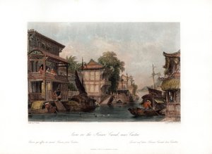 Szene am Honan-Kanal, nahe Kanton, China von James B. Allen