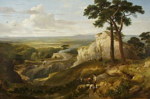 Blick von den Mendips, um 1840 von James Baker Pyne