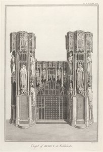 Kapelle von Heinrich V. in Westminster von James Basire