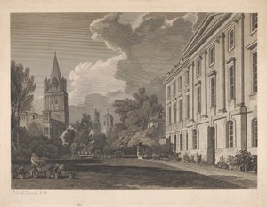 Ansicht der Kathedrale von Christ Church und Teil des Corpus Christi College