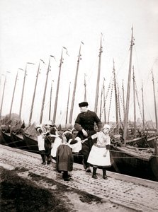 Menschen von Marken Island, Niederlande, 1898