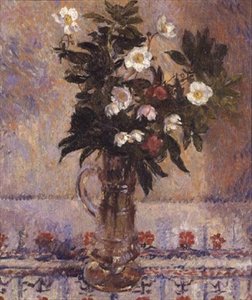 Blumen in einer Glasvase
