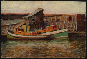Nautische Szene - Schlepper von James Bolivar Needham