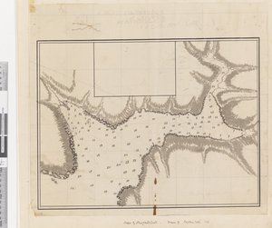 Ein Plan des Hafens von Croque in Neufundland von James Cook