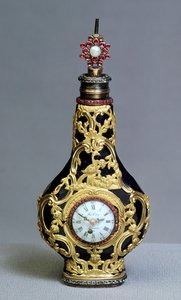 Duftflakon mit Uhr und Kompass