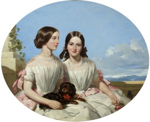 Die Schwestern, Annie und Henrietta Marie Shaw von James Curnock