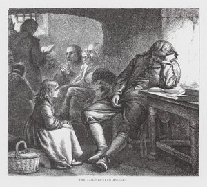 Das Gefängnis, Bunyan schläft von James Dawson Watson