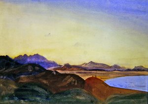 Collioure, Canigou in der Ferne von James Dickson Innes