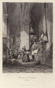 Die Kirche von Polignac in der Auvergne von James Duffield Harding