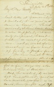 Brief von James E. Love, Louisville, an Molly, 28.-30. September 1862