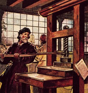 Caxtons Druckerpresse