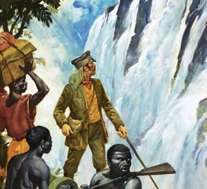 David Livingstone entdeckt die Victoriafälle