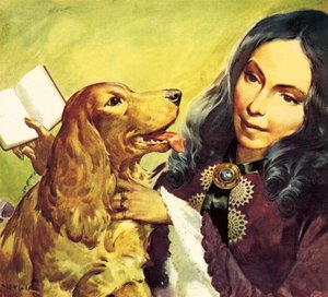 Elizabeth Barrett Browning und ihr Cocker Spaniel Flush