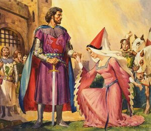 König Artus und Guinevere