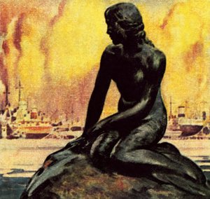 Kleine Meerjungfrau-Statue in Kopenhagen