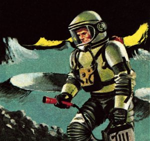 Mann auf dem Mond, wie 1964 vorgestellt