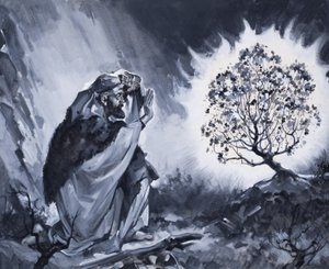 Moses und der brennende Dornbusch