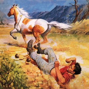 Durchgehendes Pferd