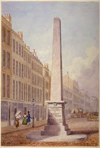 Denkmal an der Kreuzung von Farringdon Street und Fleet Street, City of London