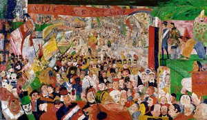 Christi triumphaler Einzug in Brüssel von James Ensor