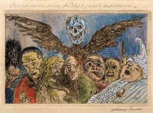 Die Todsünden beherrscht vom Tod von James Ensor
