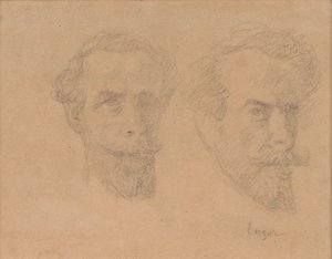 Doppeltes Selbstporträt von James Ensor