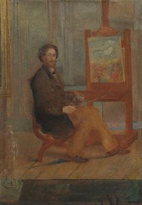 Ensor an seiner Staffelei