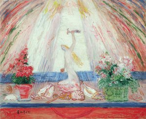 Blumen der Erde, Flora des Meeres unter einem Lachen des Lichts von James Ensor