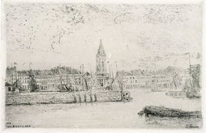 Ansicht von Ostende im Osten von James Ensor