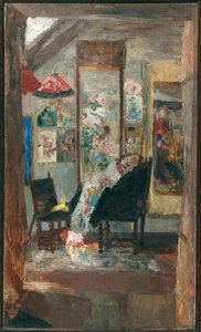 Skelett betrachtet Chinoiserien von James Ensor
