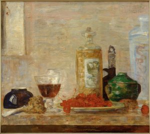 Stillleben mit Kirschen von James Sidney Ensor