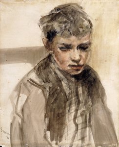 Studie eines jungen Jungen von James Ensor