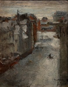 Die Van Iseghemlane im Schnee von James Ensor