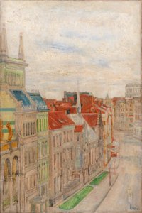 Blick auf die Van Iseghemlaan von James Ensor