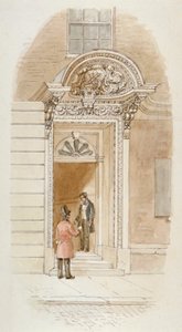 Ansicht der Tür von Nr. 4 Mincing Lane, City of London, 1840 von James Findlay