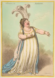 Eine Bravour-Arie. Mandane, 22. Dezember 1801 von James Gillray