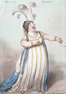 Eine Bravour-Arie, Mandane, veröffentlicht von Hannah Humphrey im Jahr 1801