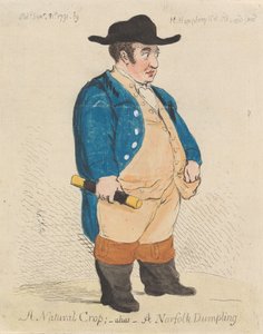 Eine natürliche Ernte; - Alias - Ein Norfolk-Knödel von James Gillray