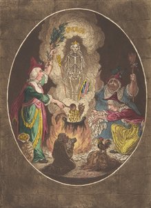 Eine Phantasmagorie, Szene - Beschwörung eines bewaffneten Skeletts, 5. Januar 1803