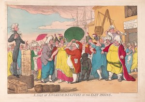 Ein Verkauf englischer Schönheiten in Ostindien, veröffentlicht 1786