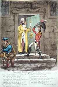 Ein Hinweis für junge Offiziere, veröffentlicht von Hannah Humphrey 1804 von James Gillray