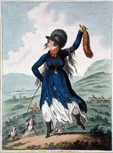 Diana kehrt von der Jagd zurück, veröffentlicht von Hannah Humphrey 1802 von James Gillray