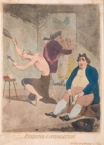 Abendliche Trost, veröffentlicht 1785 (handkolorierter Stich)