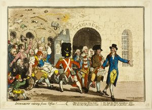 Integrität zieht sich aus dem Amt zurück von James Gillray