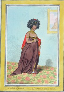 Die schöne Spanierin, oder La Doublure de Madame Tallien (1773-1835) veröffentlicht von Hannah Humphrey 1796 von James Gillray